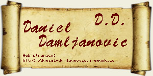Daniel Damljanović vizit kartica